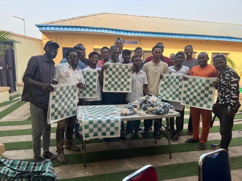 A picture at the launch of ogbomoso chess club